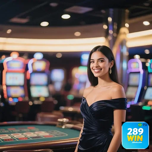 Imagem de um cassino online no site 289win, mostrando jogos de azar e ambiente de diversão.